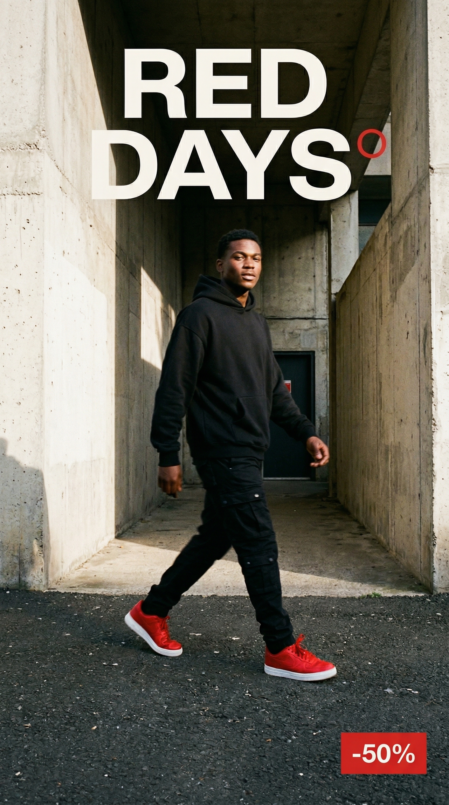 Red Days° streetwear story mockup